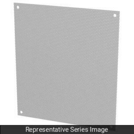 HAMMOND Perf Panel, Fits Encl. 6 x 6, Steel/Wht N1JP66PP